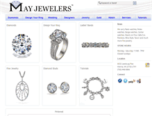Tablet Screenshot of mayjewelers.com